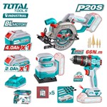 Набор аккумуляторного инструмента TOTAL TOSLI241193