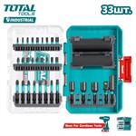 Набор ударных бит и головок TOTAL TACSDL63306 (33 шт)