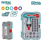 Отвертка Т-образная TOTAL TACSD30316 (31 предмет)