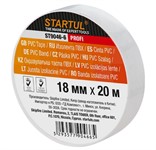 Изолента ПВХ 18 мм х 20 метров, белая, Startul