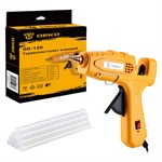 Термопистолет клеевой DEKO GG-120 SET2, 120 Вт, c набором стержней (10 шт, 11 мм)