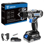 Дрель-шуруповерт аккумуляторная DEKO ZKCD20V PRO в кейсе, 20В, 2x2.0Ач