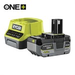 ONE + / Аккумулятор  18 В; 4,0 Ач с  зарядным устройством RYOBI RC18120-140X