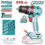 Дрель-шуруповерт ударная TOTAL TIDLI205581