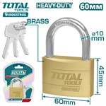 Замок навесной латунный 60мм TOTAL