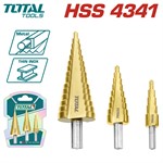 Набор Ступенчатых Сверл 3 шт. TOTAL TAC80401