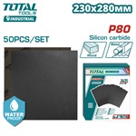 Бумага наждачная водостойкая P80 230x280мм TOTAL TAC008016 (50 шт)