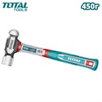 Молоток с шаровым бойком 450гр TOTAL