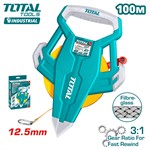 Лента мерная 100м, стекловолокно TOTAL