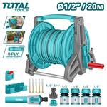 Катушка со шлангом 1/2 20м и набором для полива TOTAL