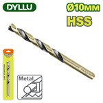 Сверло по металлу HSS 10мм DYLLU DTTD1K10
