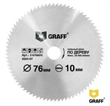 Пильный диск по дереву 76 мм 80 зубьев, GRAFF
