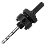 Переxодник HEX 9,5 мм (3/8'') c центрирующим сверлом для коронок 32-210 мм GRAFF в блистере Переxодник HEX 9,5 мм (3/8'') c центрирующим сверлом для коронок 32-210 мм GRAFF в блистере