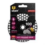 Круг 100 мм buff алмазный гибкий шлифовальный GRAFF Круг 100 мм buff алмазный гибкий шлифовальный GRAFF
