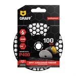 Круг 100 мм Р400 алмазный гибкий шлифовальный GRAFF Круг 100 мм Р400 алмазный гибкий шлифовальный GRAFF