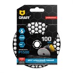 Круг 100 мм Р1500 алмазный гибкий шлифовальный GRAFF Круг 100 мм Р1500 алмазный гибкий шлифовальный GRAFF