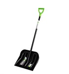 Лопата для уборки снега, поликарбонат, 460х400х1370 мм, стальной черенок, BASE Palisad