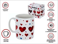 Кружка керамическая, в кор., 350 мл., ROMANCE-1, PERFECTO LINEA