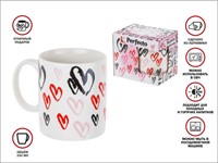 Кружка керамическая, в кор., 350 мл., LOVE-2, PERFECTO LINEA