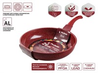 Сковорода ф 26х5.8 см, алюм., антиприг. покр., серия Cook&amp;Fun, бургундия, PERFECTO LINEA