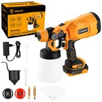 Краскопульт аккумуляторный 20В, 800мл, АКБ 2.3 А/ч DEKO DSG20K2