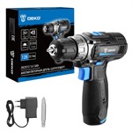 Аккумуляторная дрель-шуруповерт DEKO ZKCD12, 12В, 1x1.5Ач
