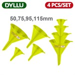 Набор пластиковых воронок 50, 75, 95, 115 мм DYLLU DTUFS2304 (4 шт)