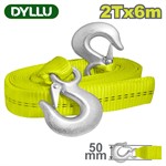 Трос буксировочный со стальными крюками 2т 6м DYLLU 