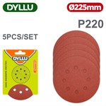 Шлифовальные круги 225мм P220 DYLLU DTZA5159 (10 шт)