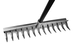 Грабли пластиковые Невесомость, 150 см, алюм. черенок