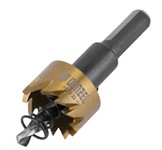 Коронка по металлу HSS, 22 мм, нитридтитановое покрытие Denzel