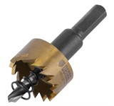 Коронка по металлу HSS, 26 мм, нитридтитановое покрытие Denzel