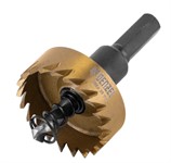 Коронка по металлу HSS, 38 мм, нитридтитановое покрытие Denzel