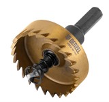 Коронка по металлу HSS, 45 мм, нитридтитановое покрытие Denzel