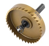 Коронка по металлу HSS, 63 мм, нитридтитановое покрытие Denzel