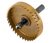 Коронка по металлу HSS, 65 мм, нитридтитановое покрытие Denzel