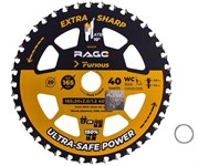 Диск пильный по дереву 165×20/16×40Z RAGE Furious Wood Finish