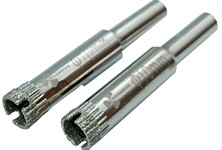 Коронка алмазная 10 мм по керамике и кафелю (2 шт) Trio-Diamond