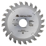 Пила подрезная коническая 120х22x2.2x3,1-4,3х24 METALLICA Industry