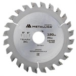 Пила подрезная коническая 120х20x2.2x3,1-4,3х24 METALLICA Industry