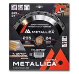 Диск пильный по дереву 235×30x24Z  2.0мм утонченный METALLICA Ultra