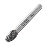 Борфреза по металлу твердосплавная, овальная, тип-E, 8 мм Denzel