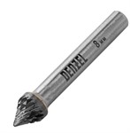 Борфреза по металлу твердосплавная, зенкер 60 град., тип-J, 8 мм Denzel