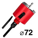 Коронка по бетону 72 мм М16 для подрозетников GRAFF