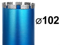 Коронка для алмазного бурения 102 мм 1 1/4" по железобетону GRAFF