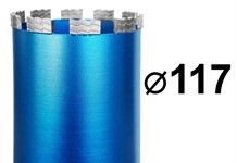 Коронка для алмазного бурения 117 мм 1 1/4" по железобетону GRAFF