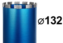 Коронка для алмазного бурения 132 мм 1 1/4" по железобетону GRAFF