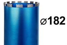 Коронка для алмазного бурения 182 мм 1 1/4" по железобетону GRAFF