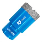 Коронка алмазная 35 мм по керамограниту для УШМ М14 GRAFF серия "Master" 