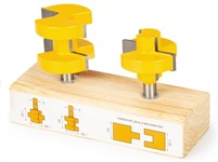 Набор фрез паз-шип 2 шт., хв. 8 мм, VIRA